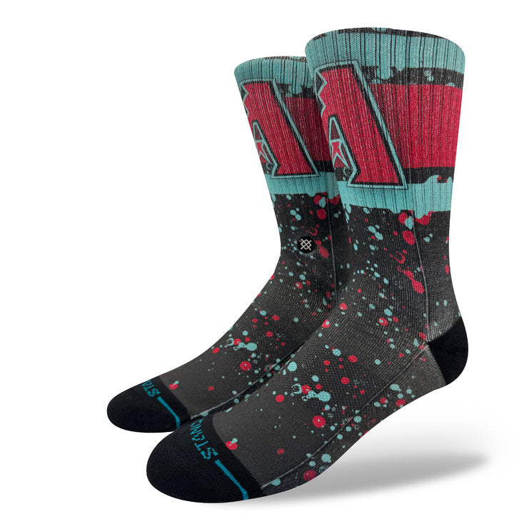 Arizona Diamondbacks A Splatter Crew Socks