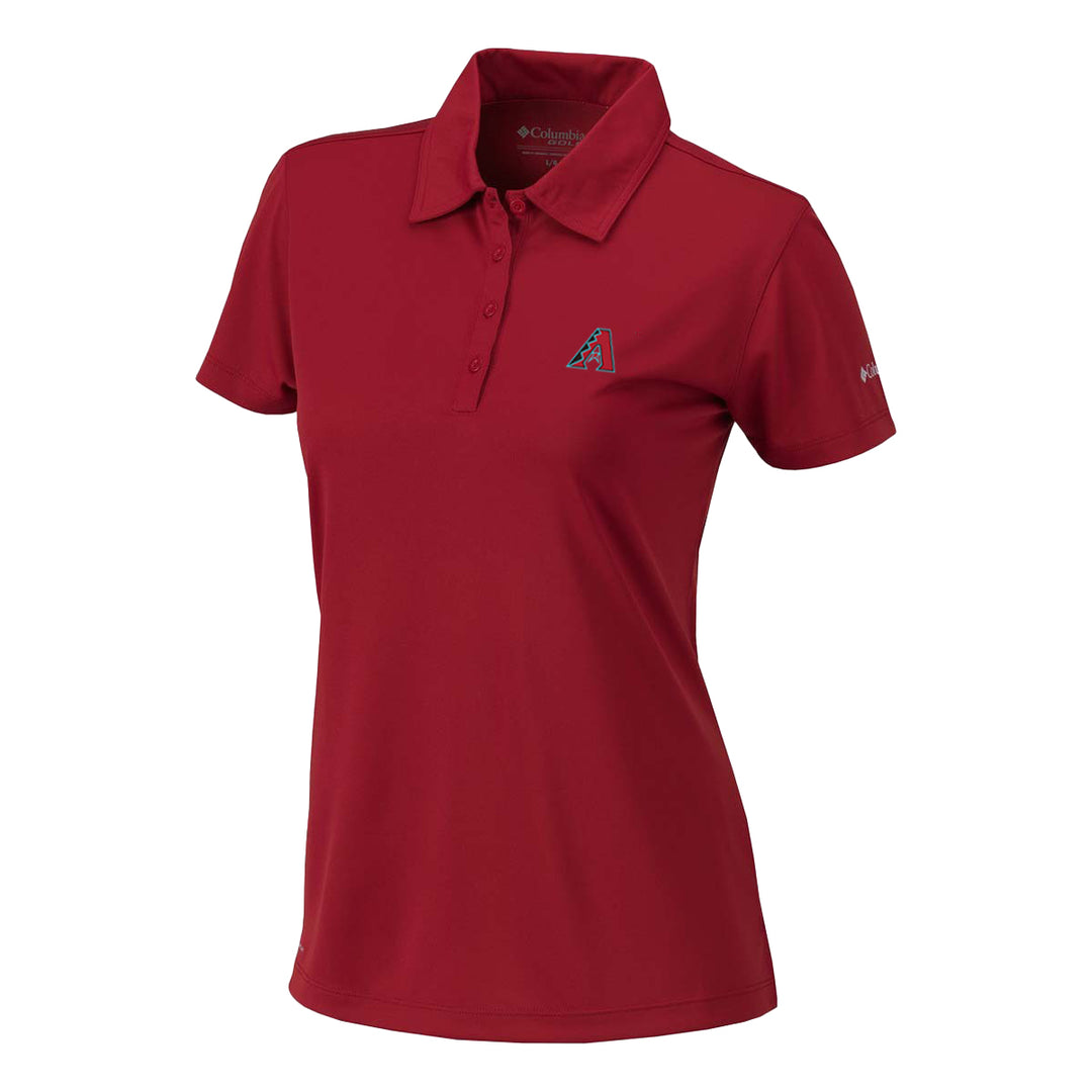 Columbia Womens Red Birdie Polo