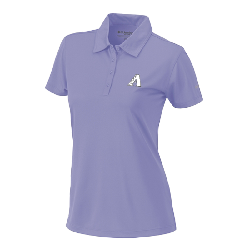 Columbia Womens Frosted Purple Birdie Polo