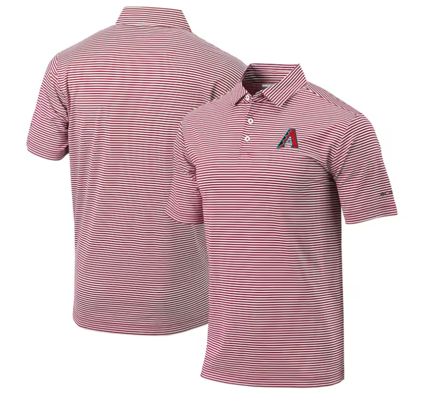 Columbia Mens Red Club Invite Polo