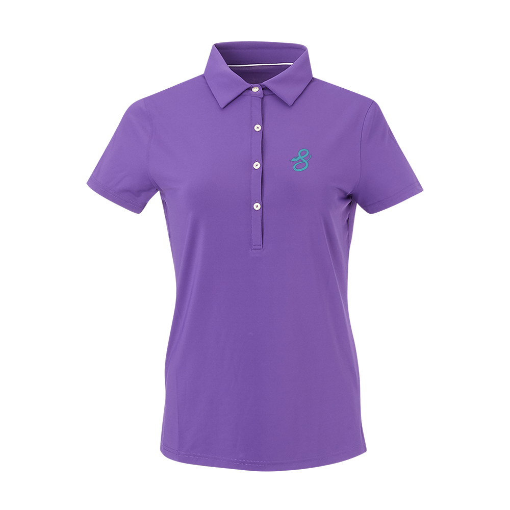 Full Turn Womens Purple City Connect Classic Ecotec Polo