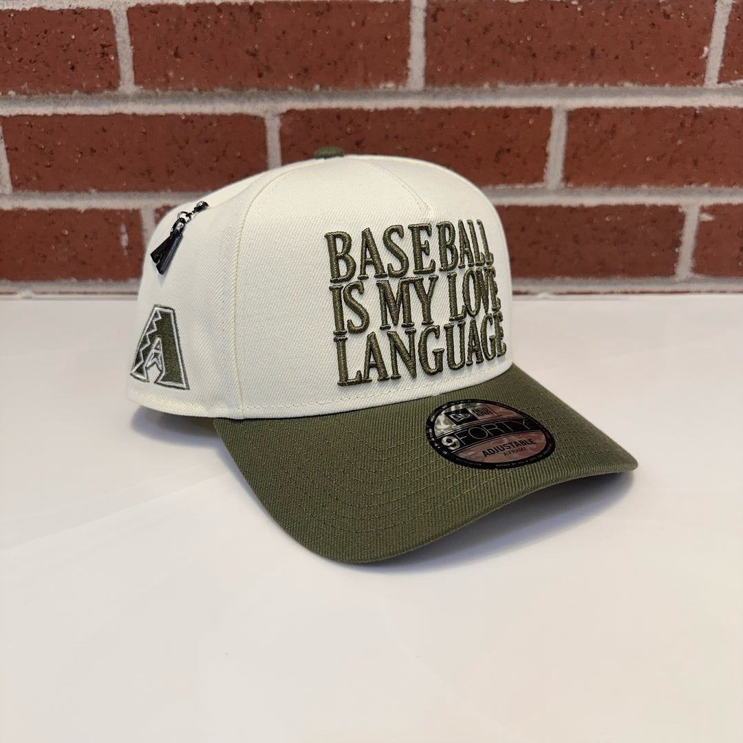 Arizona Diamondbacks New Era Baseball Is My Love Language 940 Adjustable Cap