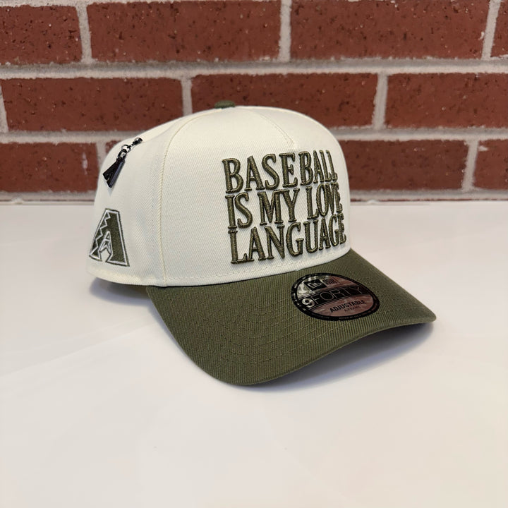 Arizona Diamondbacks New Era Baseball Is My Love Language 940 Adjustable Cap