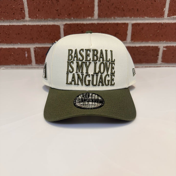 Arizona Diamondbacks New Era Baseball Is My Love Language 940 Adjustable Cap