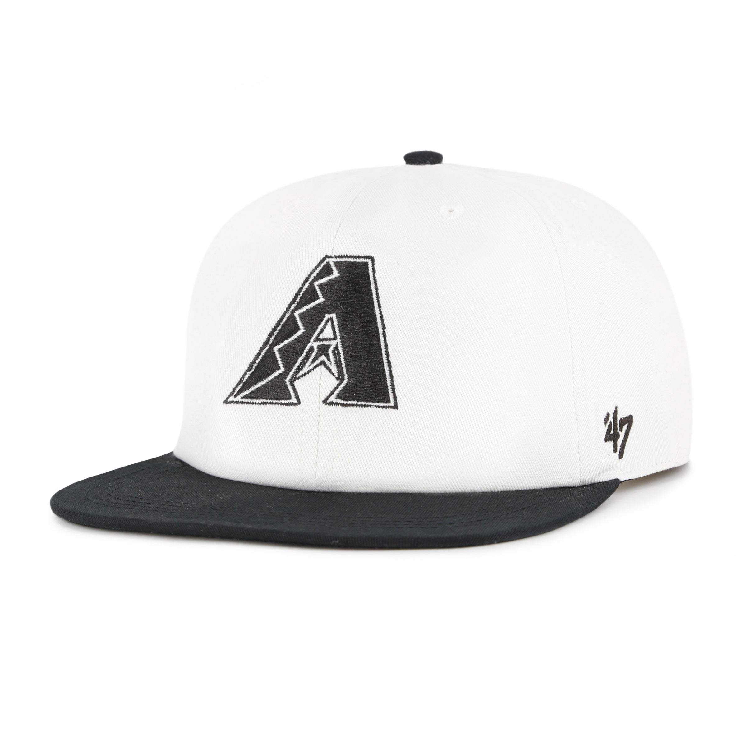 Arizona Diamondbacks Men's '47 Black Foundation Captain Adjustable Cap ...