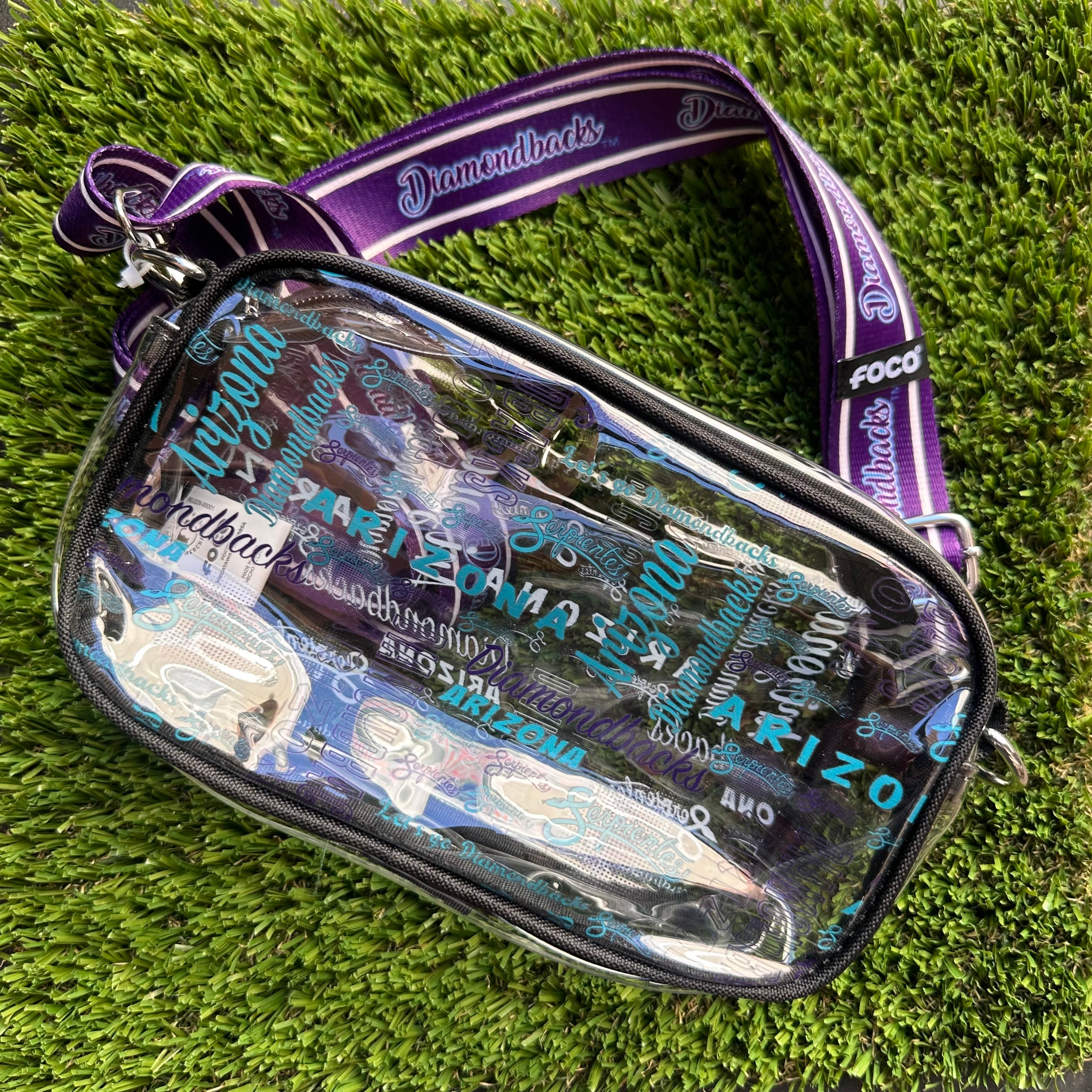 Arizona Diamondbacks City Connect Clear Crossbody Bag - Rattle