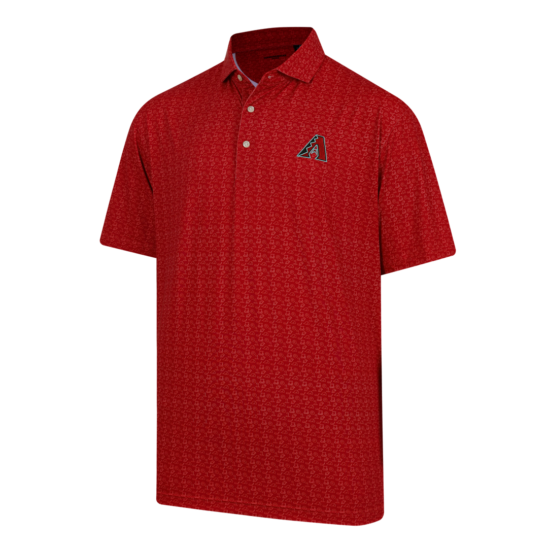 Arizona Diamondbacks Mens Full Turn Golf Print Polo