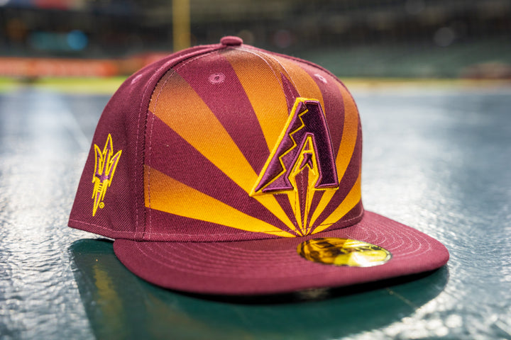 Arizona Diamondbacks New Era ASU Flag Fitted Cap