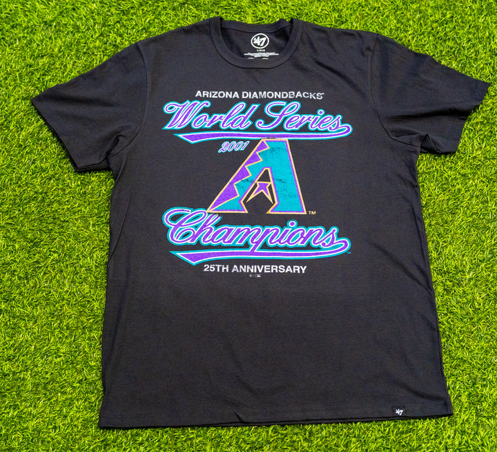 Arizona Diamondbacks Mens 47 Brand 25th World Series Anniversary Logo Tee
