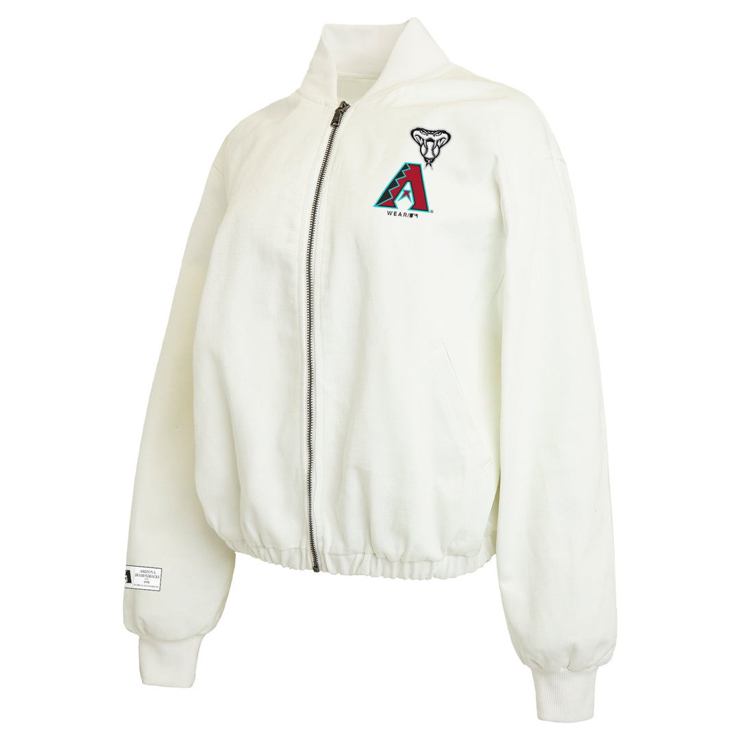 Arizona Diamondbacks Womens Wear Denim Bomber Jacket