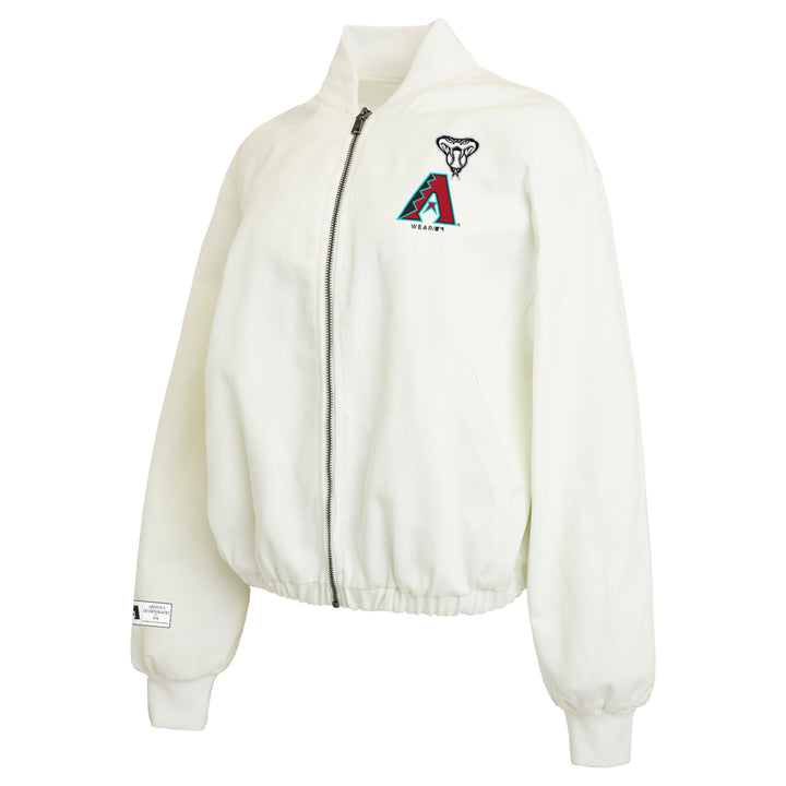 Arizona Diamondbacks Womens Wear Denim Bomber Jacket