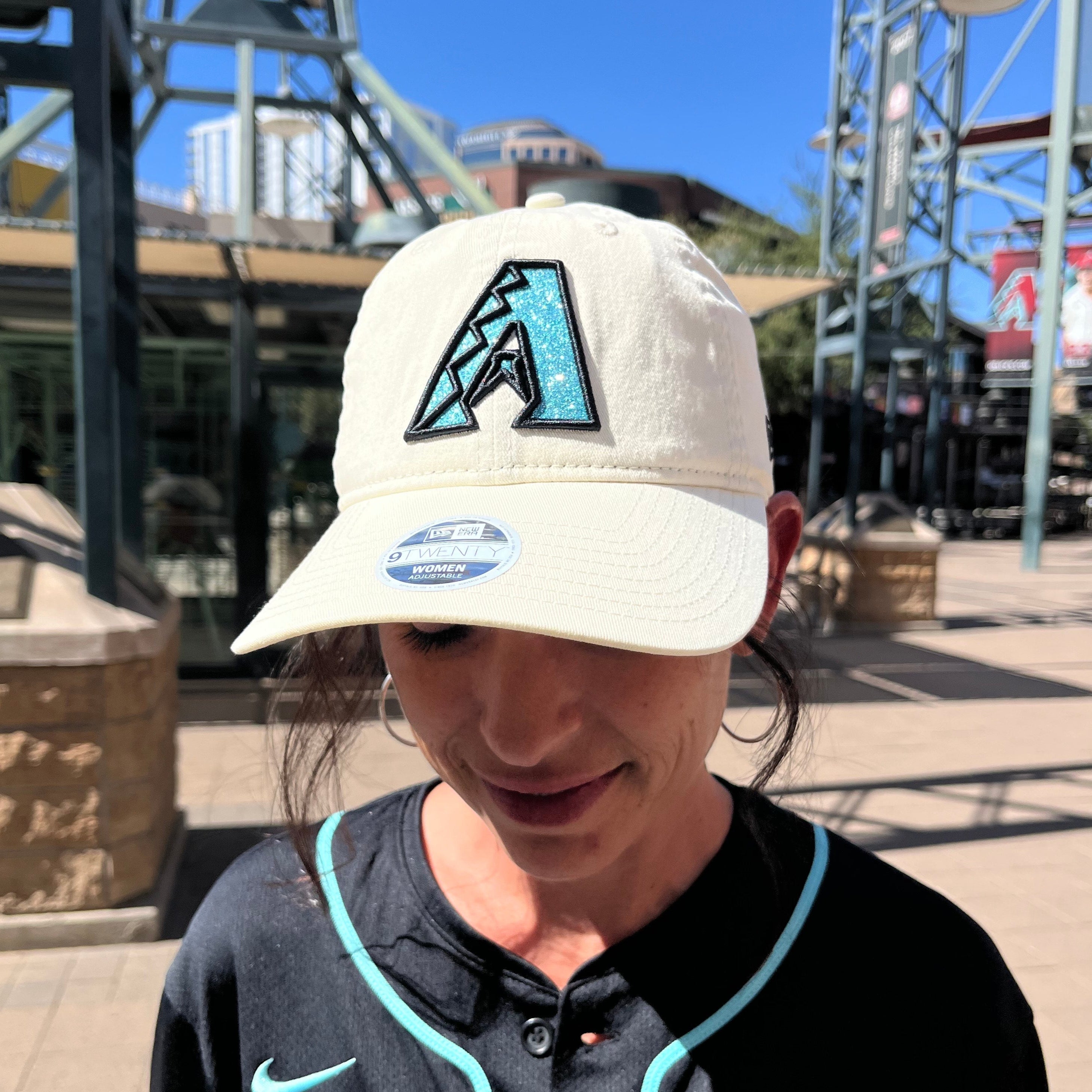 Arizona Diamondbacks Women's New Era Glitter Logo Adjustable Cap ...
