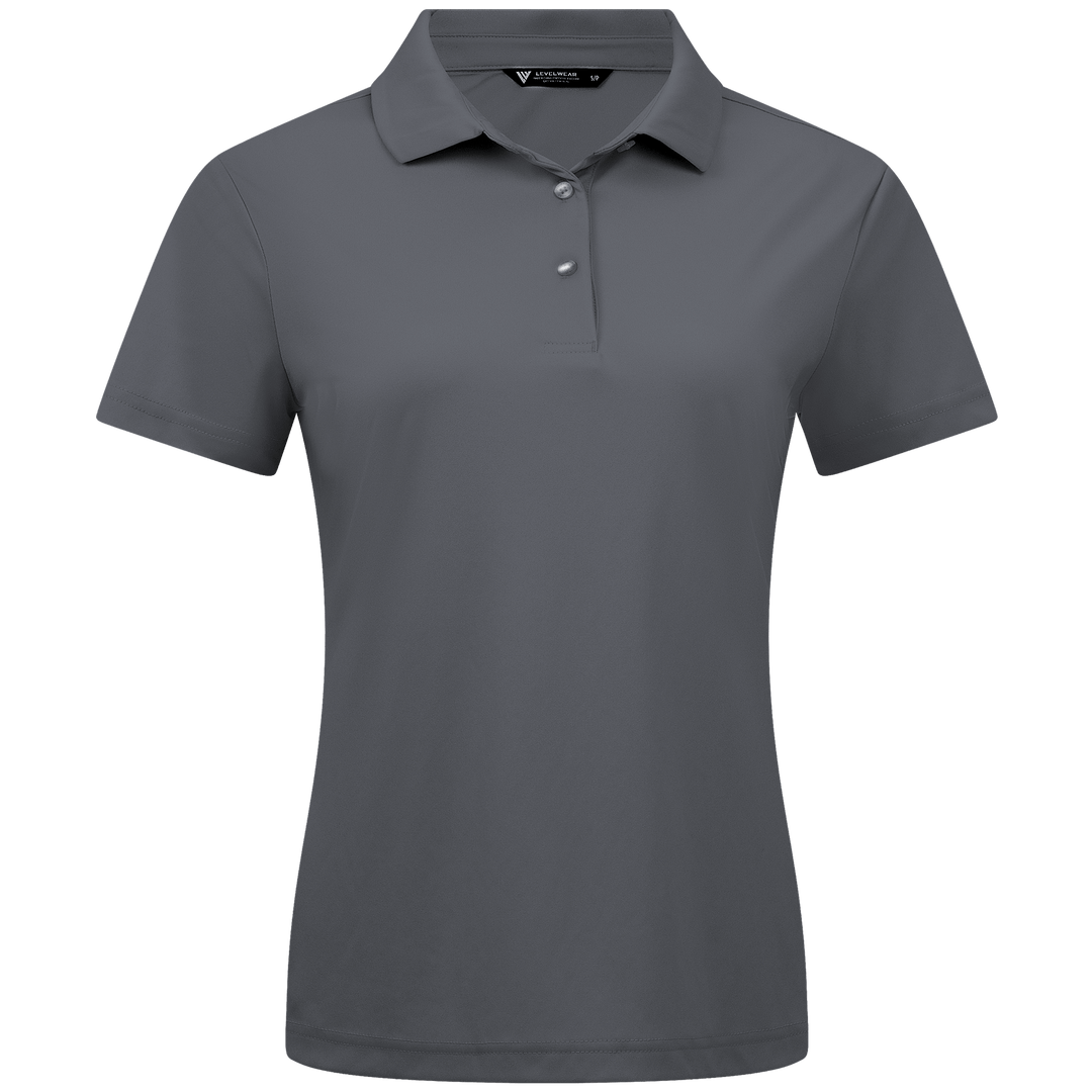 Levelwear Womens Daylight Charcoal Polo