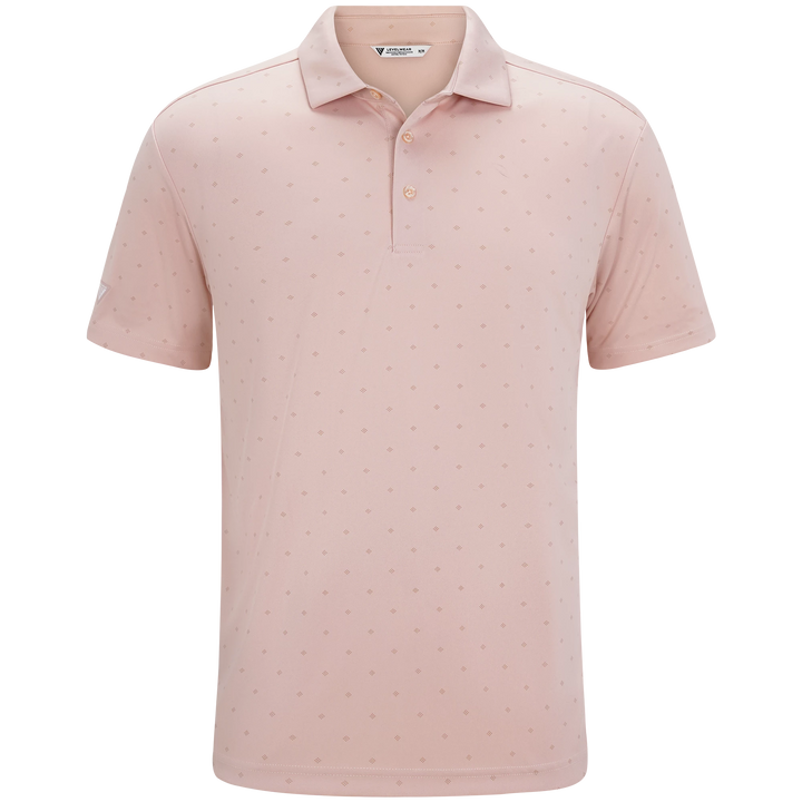 Levelwear Mens Inlay Peach Polo