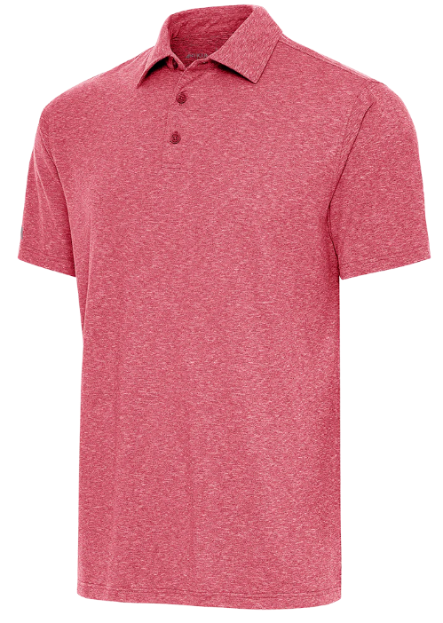 Antigua Mens Par 3 Red Polo
