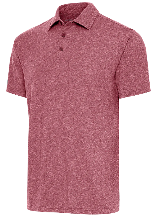 Antigua Mens Par 3 Dark Red Polo