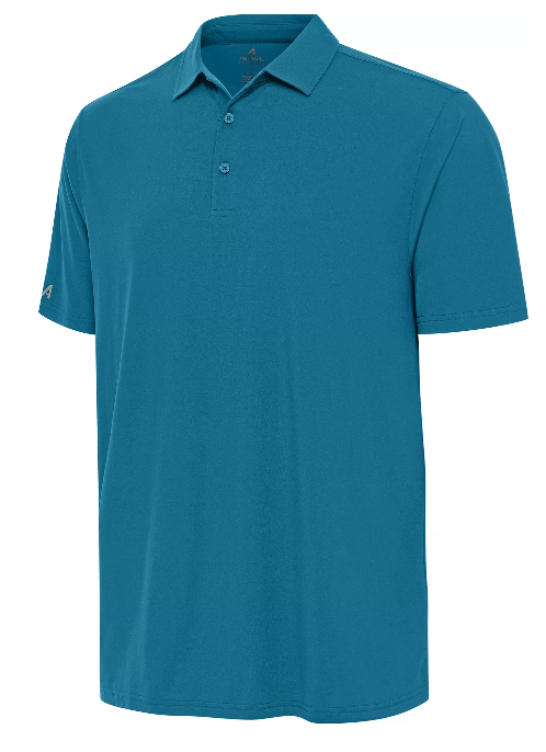 Antigua Mens Era Teal Polo