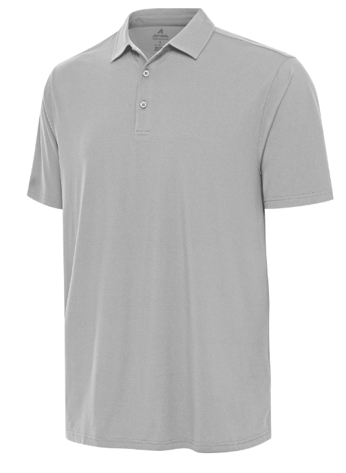 Antigua Mens Era Gray Polo