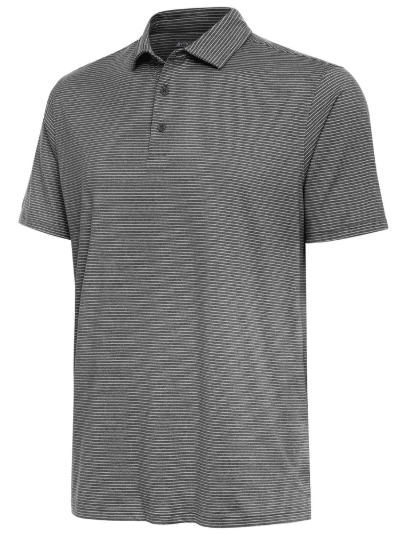 Antigua Mens Scheme Gray Polo