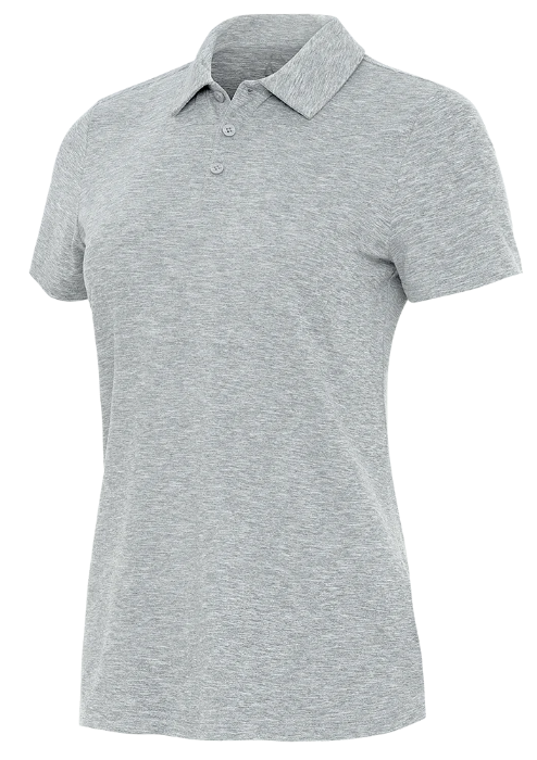 Antigua Womens Matter Gray Polo