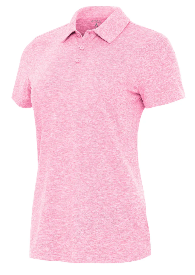 Antigua Womens Matter Pink Polo