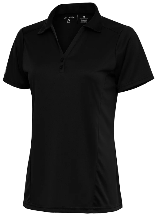 Antigua Womens Tribute Black Polo