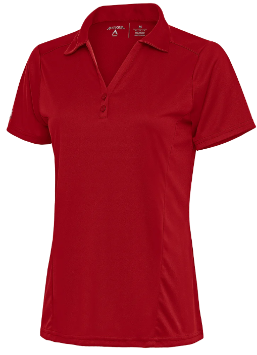 Antigua Womens Tribute Red Polo