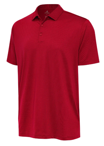 Antigua Mens Ellipse Red Polo