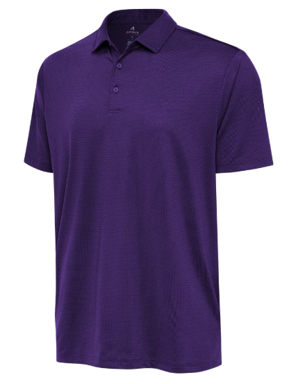 Antigua Mens Ellipse Purple Polo