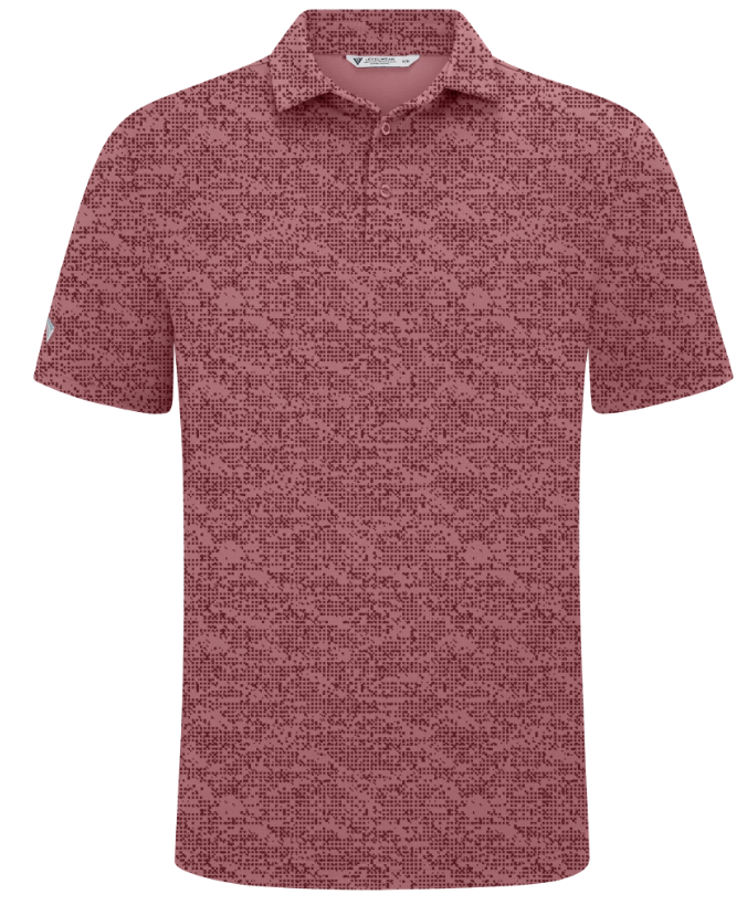 Levelwear Mens Brix Red Polo
