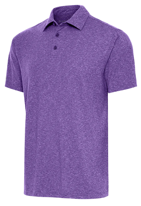 Antigua Mens Par 3 Purple Polo