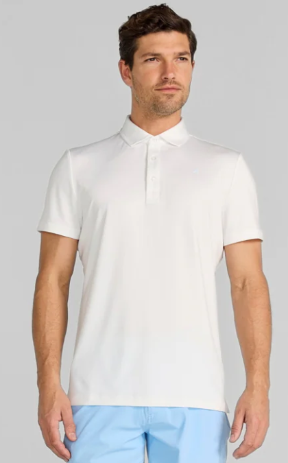 Redvanly Mens Alpine White Yoke Polo