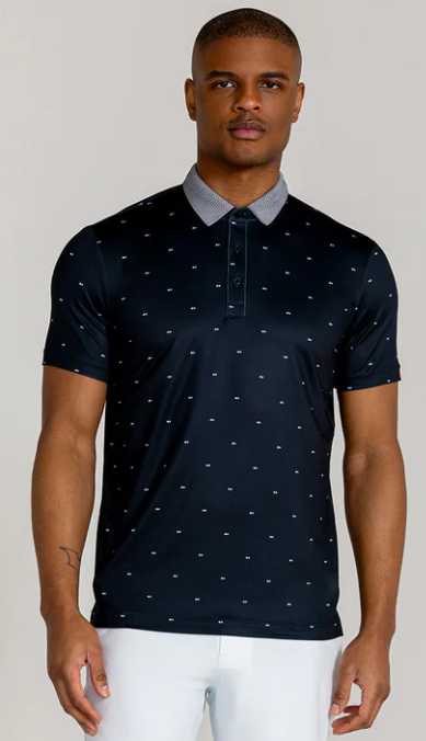 Redvanly Mens Herbert Black Polo