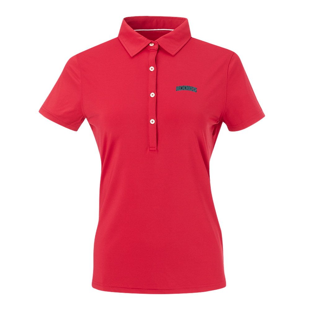 Full Turn Womens Red Classic Ecotec Polo