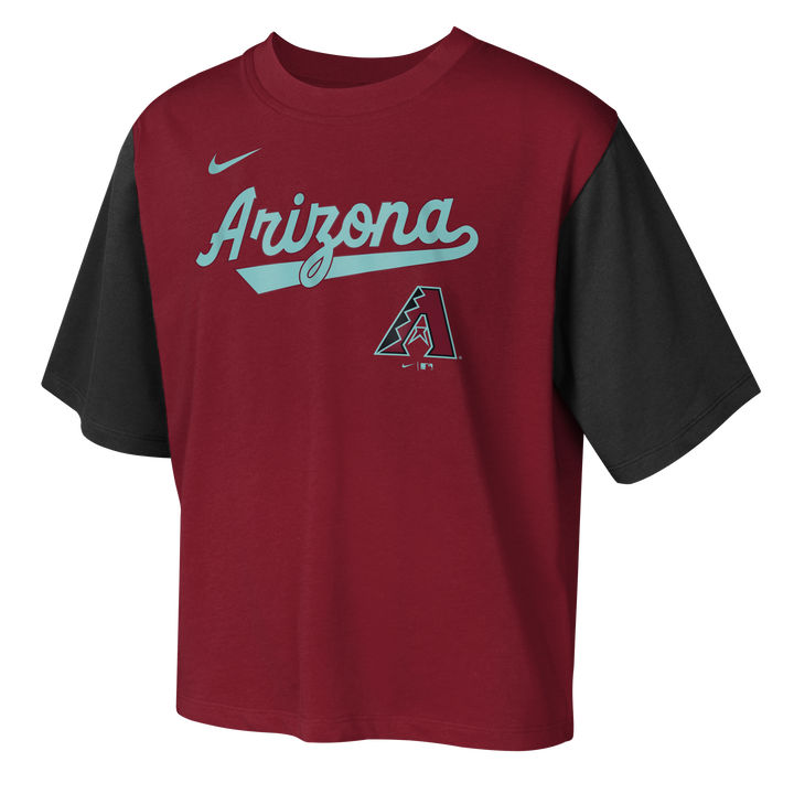 Arizona Diamondbacks Youth Crop Script Tee
