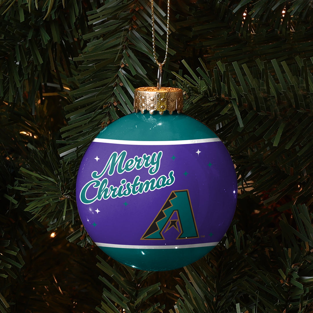 Arizona Diamondbacks 2024 Glass Ball Retro Logo Ornament