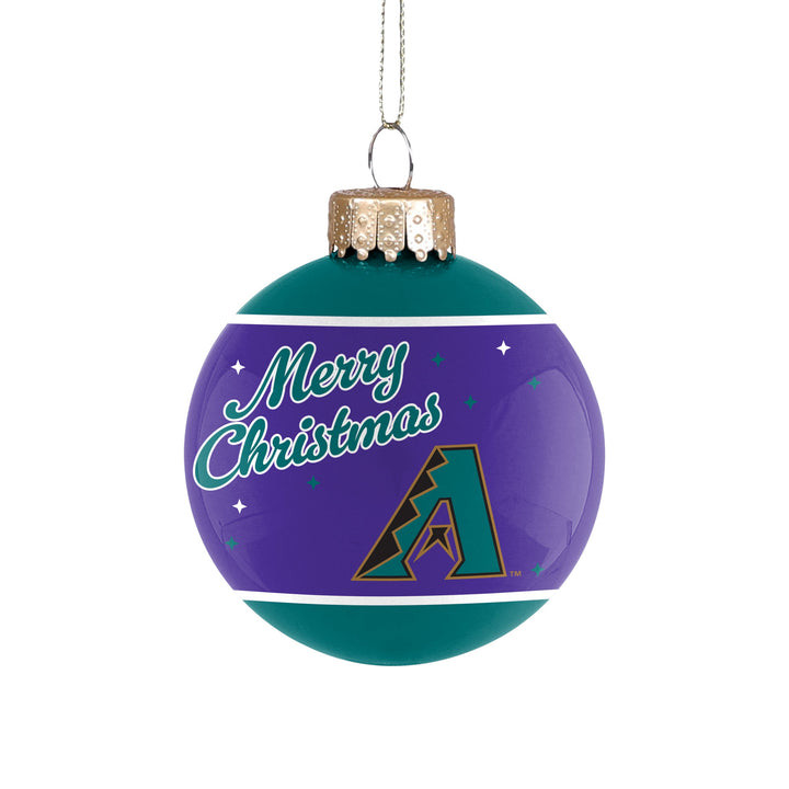 Arizona Diamondbacks 2024 Glass Ball Retro Logo Ornament