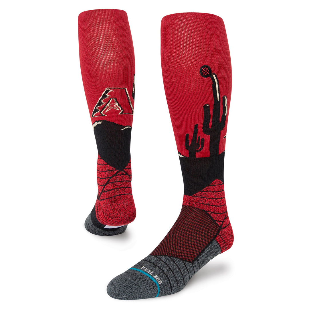 Arizona Diamondbacks Desert Landscape OTC Socks - LARGE