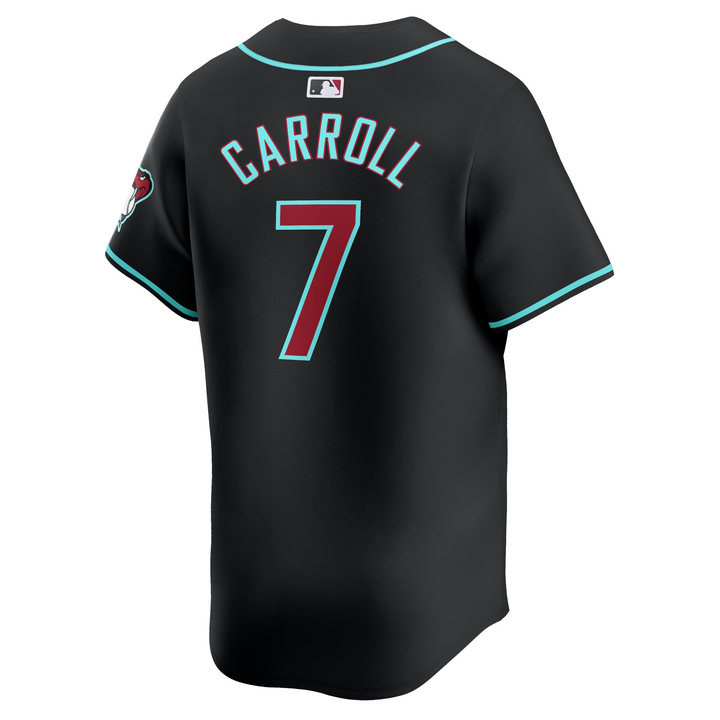 Arizona Diamondbacks Men’s Black Limited Carroll Jersey