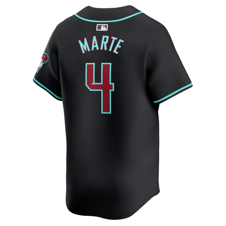 Arizona Diamondbacks Men s Black Limited Marte Jersey Rattle Republic