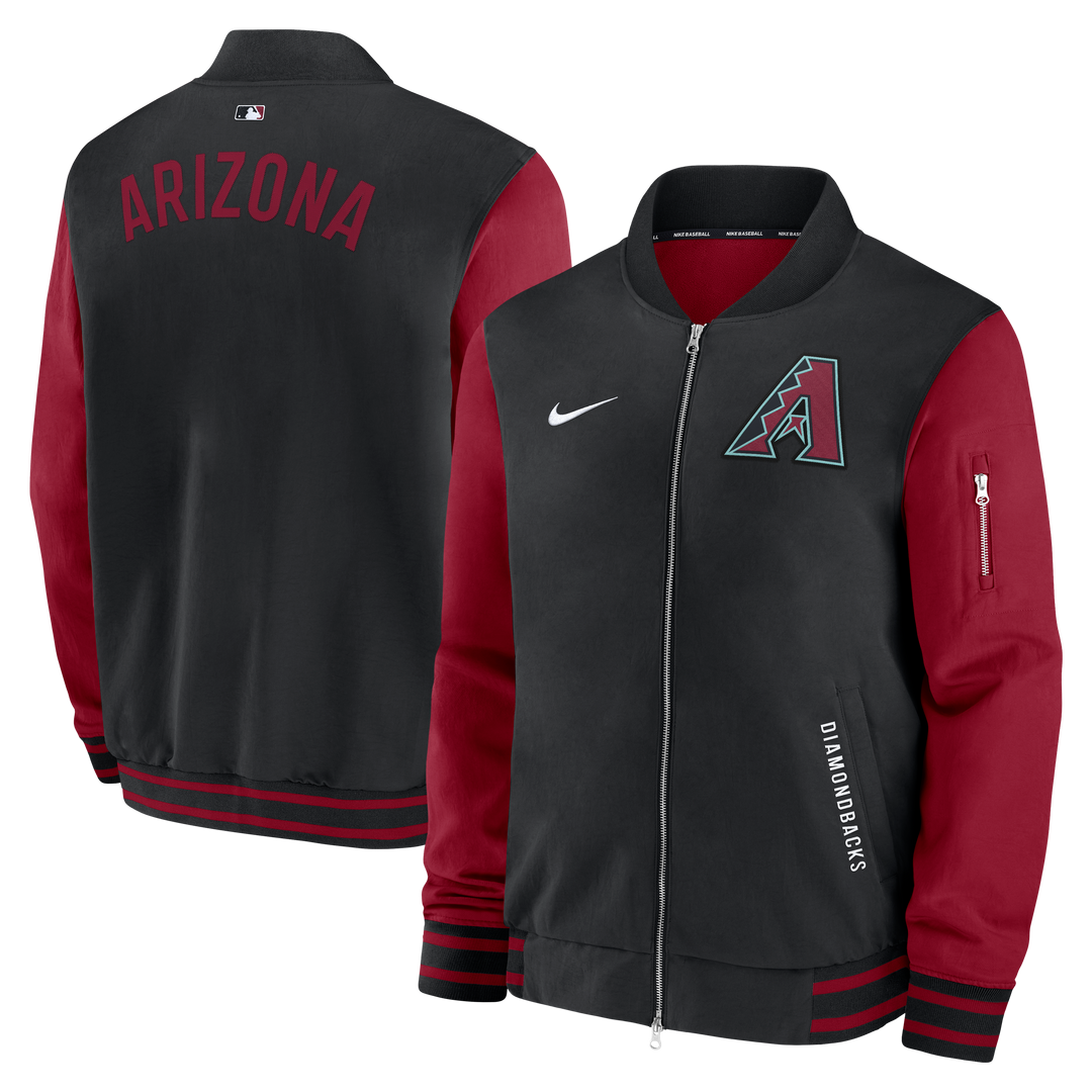 Arizona Diamondbacks Men’s Nike 2025 Dugout Bomber Jacket