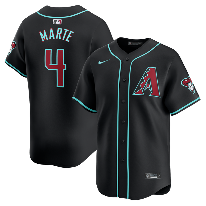 Arizona Diamondbacks Men’s Black Limited Marte Jersey