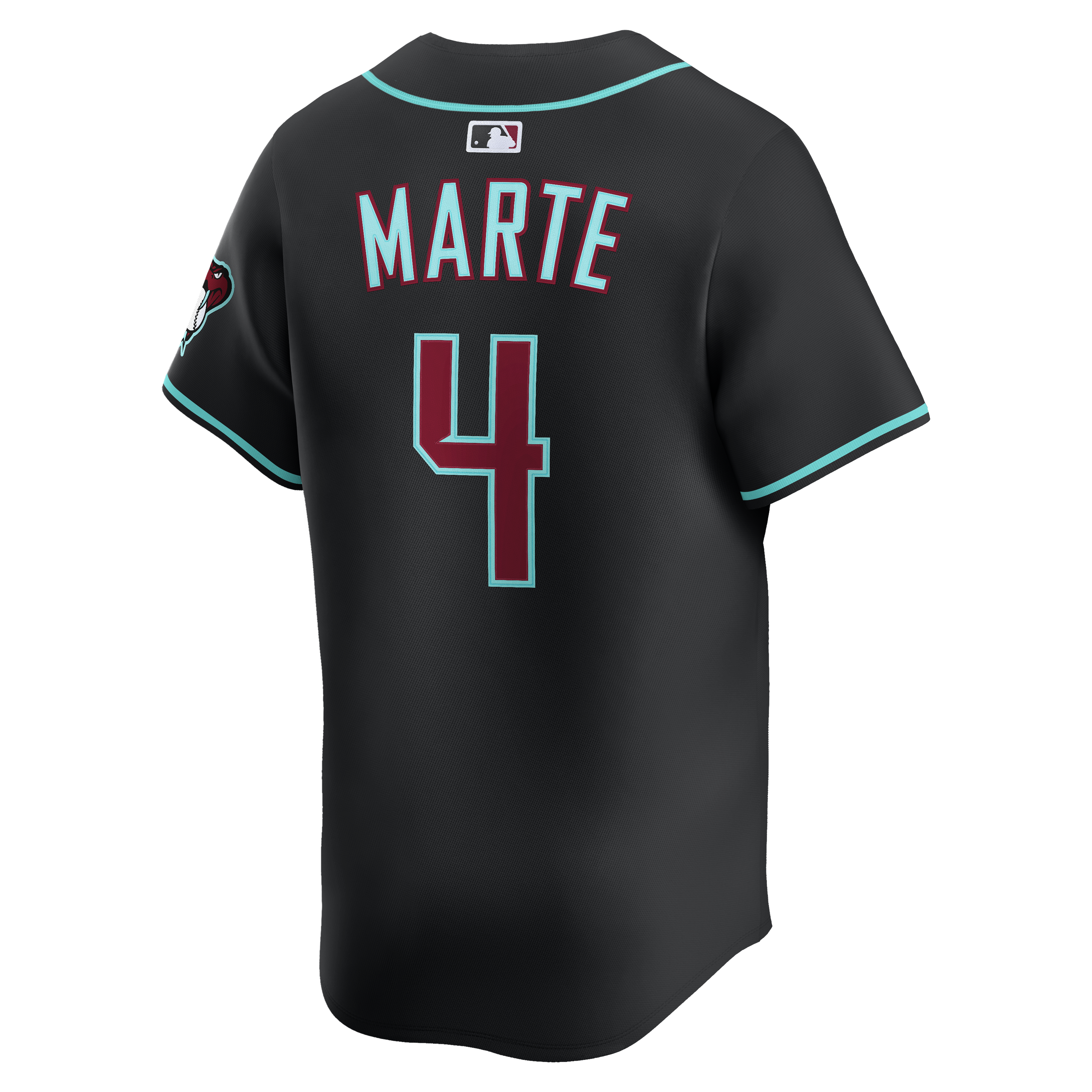 Arizona Diamondbacks Nike Men's Black Limited Marte Jersey - Rattle ...