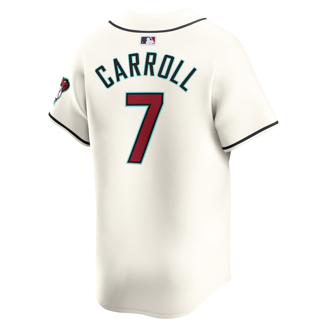 Arizona Diamondbacks Men’s Limited Home Carroll Jersey