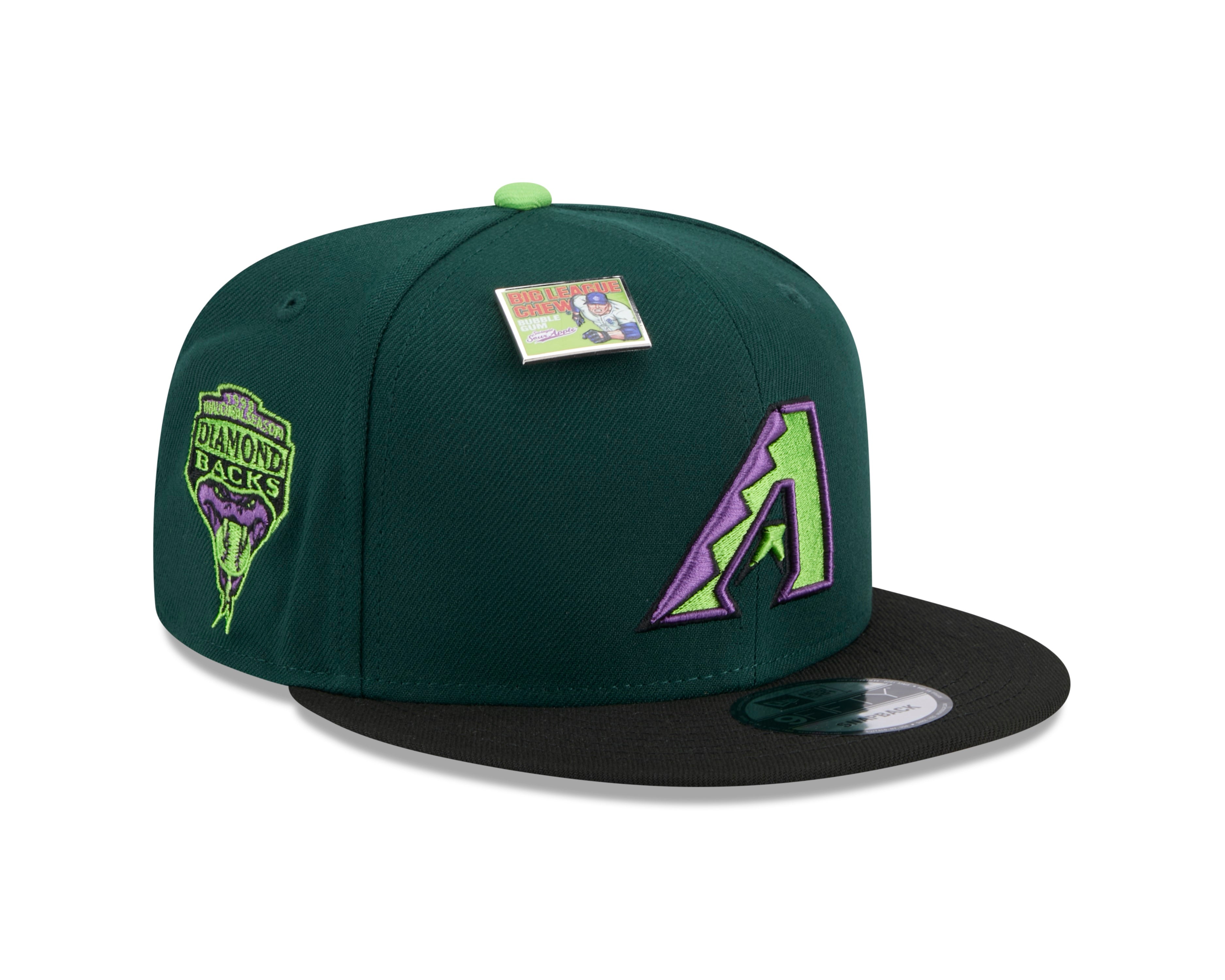 Arizona Diamondbacks Men's Big League Chew Sour Apple Snapback Cap