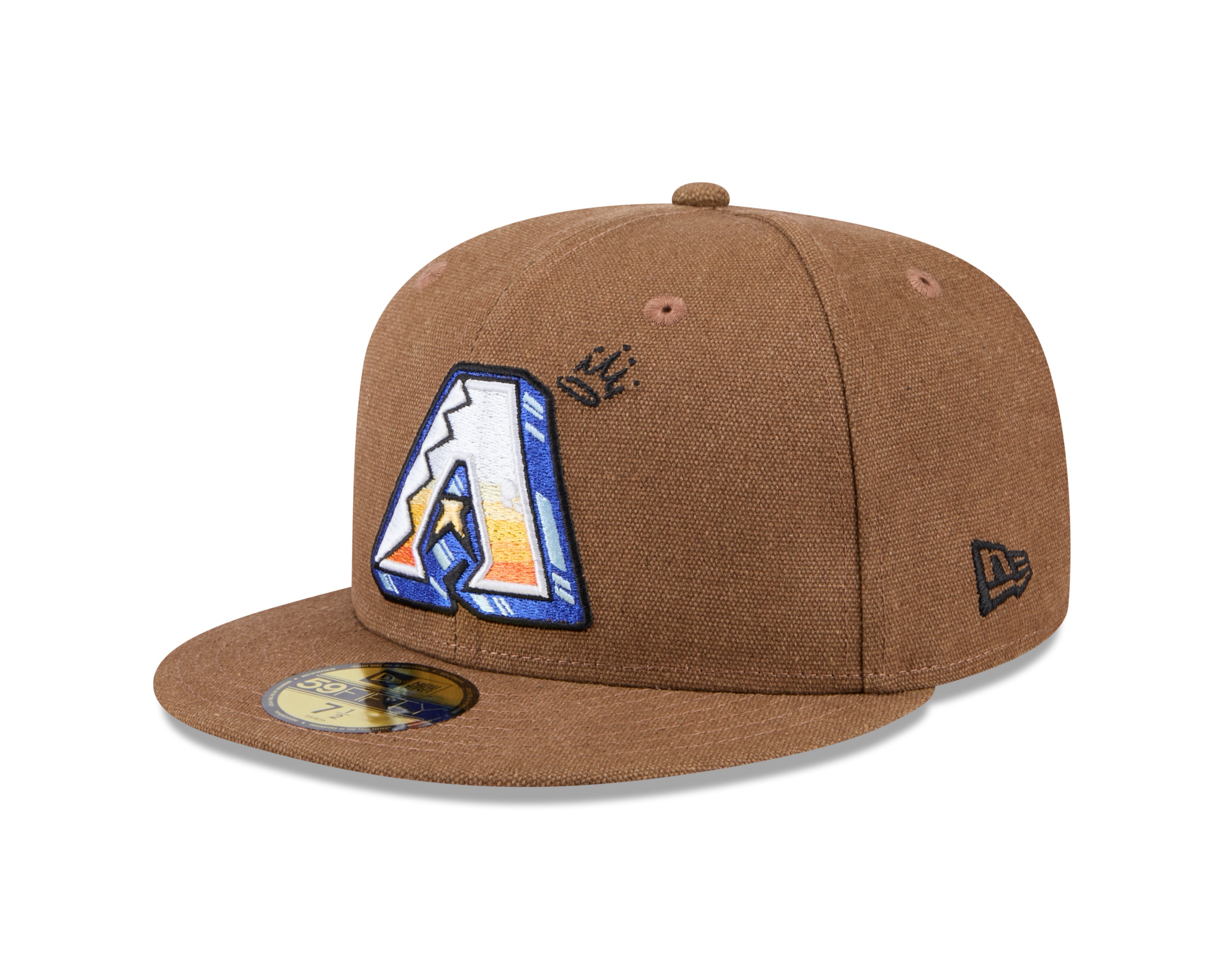 Arizona Diamondbacks Men's Fitted Logo Scribble Cap - Rattle Republic