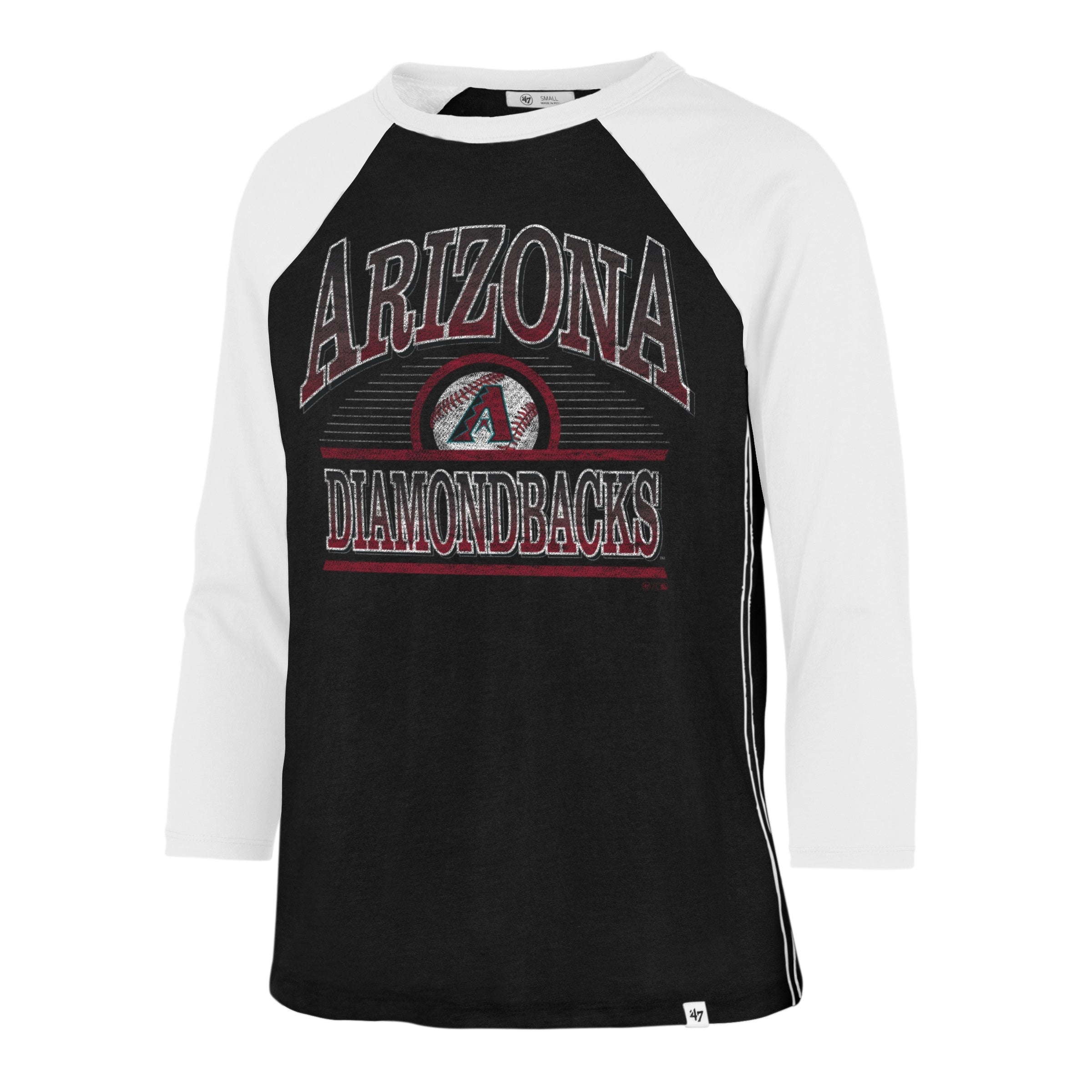 Arizona Diamondbacks Women's '47 Ava Raglan 3/4 Tee - Rattle Republic